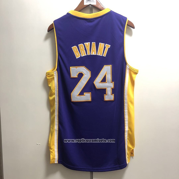 Camiseta Los Angeles Lakers Kobe Bryant #24 Mitchell & Ness Violeta